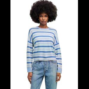 Madewell Cashmere Striped Boxy Sweater